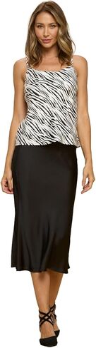 RENEEC. Women's Silky Satin Sleeveless Soft Spaghetti Strap Camisole Top - Made in USA in Saudi Arabia
