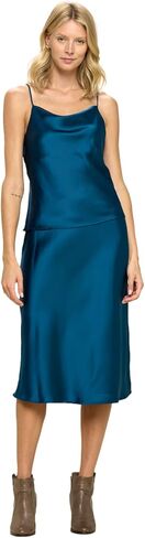 RENEEC. Women's Silky Satin Sleeveless Soft Spaghetti Strap Camisole Top - Made in USA in Saudi Arabia