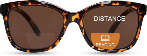 YUKANG Bifocal Reading Sunglasses Womens, Square Sun Readers Outdoor Reading Glasses for Women UV400 Protection/Anti Glare in Saudi Arabia