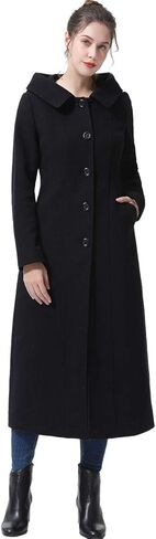 BGSD Women Kai Wool Blend Hooded Full Length Long Walking Coat (Also available in Plus Size and Petite) in Saudi Arabia