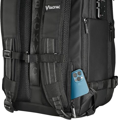 Travel Backpack 60L Expandable Air Compression System Water Resistant TSA Lock Carry-On Suitcase Luggage in Saudi Arabia