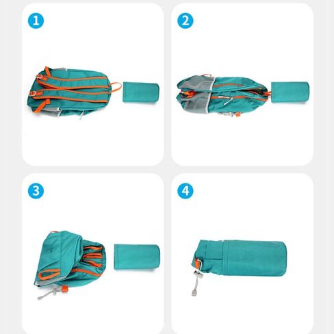 Lightweight Folding Backpack Waterproof Sports Outdoor Backpack Green in Saudi Arabia
