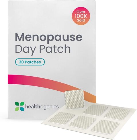 Healthogenics Menopause Day Relief Patch – Doctor-Formulated Transdermal Patch with Vitamin D3, Black Cohosh & Herbal Blend – Natural Support for Menopause Empowerment, 30-Day Supply in Saudi Arabia