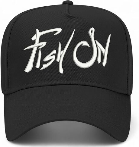 سمكة على القبعة | قبعات سائقي الشاحنات الكلاسيكية الفاخرة القابلة للتعديل من Snapback للرجال والنساء in Kuwait