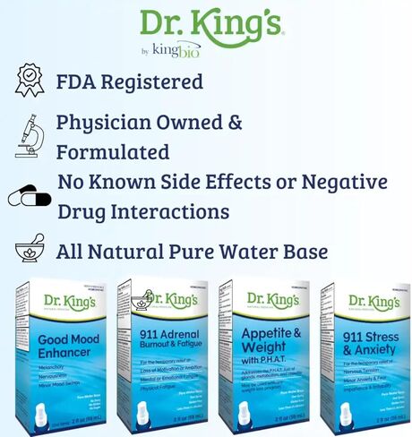 دكتور كينغ لتخفيف المبيضات متعددة السلالات، (المعروف سابقًا باسم AquaFlora High Potency 9)، 2 أونصة in Saudi Arabia