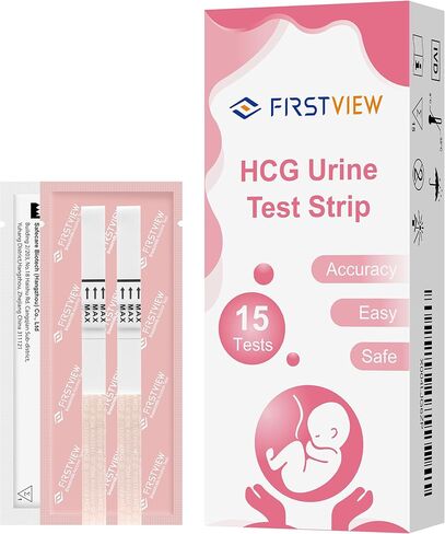 مجموعة اختبار الحمل من FIRSTVIEW، نتائج خلال 5 دقائق، سرية ومريحة للاستخدام المنزلي. (15 شريط) in Kuwait