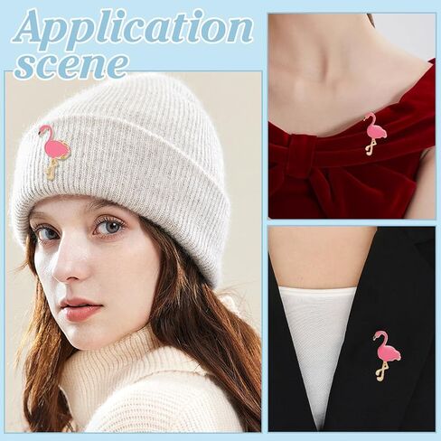 PH PandaHall 16PCS Flamingo Pins Enamel Animal Brooch Pink Cute Flamingo Shape Lapel Pin 1.26x0.75inch Pink Bird Gift Brooch Pin with Backing for Women Hats Dress Suit Tie Clothes Bags Backpack in Saudi Arabia