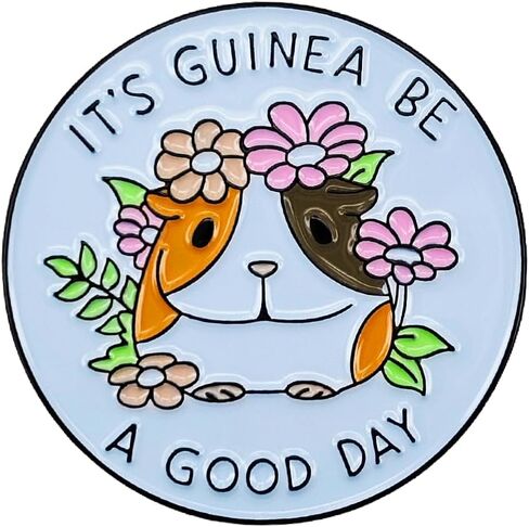 Vermegoint Enamel Pin,Guinea Pig Lapel Pin,Cute Animal Brooch,DIY Decor Pin Collection,Cartoon Badge,Gift ForTeens Friends BFF Coworkers Family,Denim Jacket Canvas Bag Backpack Shirt Collar Accessory in Saudi Arabia