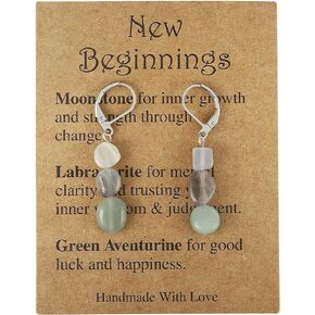 New Beginnings Crystal Earrings for Women Healing IrregularCrystal Earrings for Her Asymmetry Crystal Jewelry Gifts for Women Gift for New Beginnings in Saudi Arabia