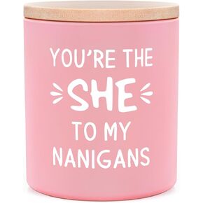 هدايا الصداقة من IDELTIME للنساء، شمعة صديق مرحة، أفضل هدية عيد ميلاد لعيد الميلاد للنساء، هدية Bestie لأخت Bestie BFF، شمعة معطرة بشمع الصويا من نانيجانز in Kuwait