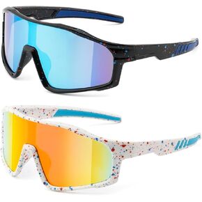 EYEBUDDY Kids Sunglasses Youth Baseball Sunglasses Boys Girls Softball Sports Sun Glasses Polarized UV Protection Age 6-12 in Kuwait