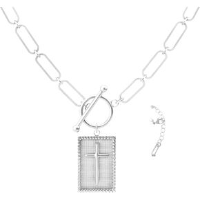 YBNGSMK Cross Necklace for Women Jewelry - 18K Gold Jewelry for Women, Daughter, Girlfriend, Family in Saudi Arabia