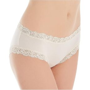 Fleur't Women's Iconic Lace Boyshort Panty 205, Champagne, S in Saudi Arabia