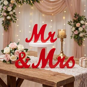 AceOrbit Sage Green 3 قطع Mr & Mrs Sign Table Decor Sweetheart Mr and Miss حروف خشبية قائمة بذاتها علامة زفاف ريفية لطاولة الزفاف لحفلات الزفاف كشك الصور الدعائم لوازم الزينة in Kuwait