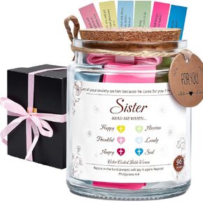Christian Birthday Gifts for Women,Mom,Sister,Wife,Nana,Aunt,Grandma & Best Friend,Personalized Graduation Gift for Her,Religious Bible Verses Jar,Unique Mothers Day Gifts from Daughter/Son in law in Saudi Arabia