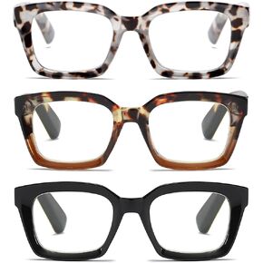 قراء للنساء أوبرا على غرار نظارات القراءة مربعة مع ممنوع الضوء الأزرق من الربيع. in Kuwait