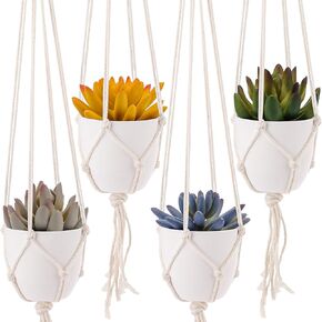 Kepfire 2 حزمة النباتات المعلقة وهمية مع وعاء النباتات الخضراء الاصطناعية الطبيعية مع أوراق اللبلاب للحديقة الفناء الخلفي غرفة المعيشة الزفاف الديكور الداخلي والخارجي in Kuwait