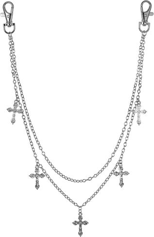 ICE STAR Men’s Hip-Hop Style Pant Chains – Stylish Jeans Chain with Large Hook for Streetwear Outfits in Saudi Arabia
