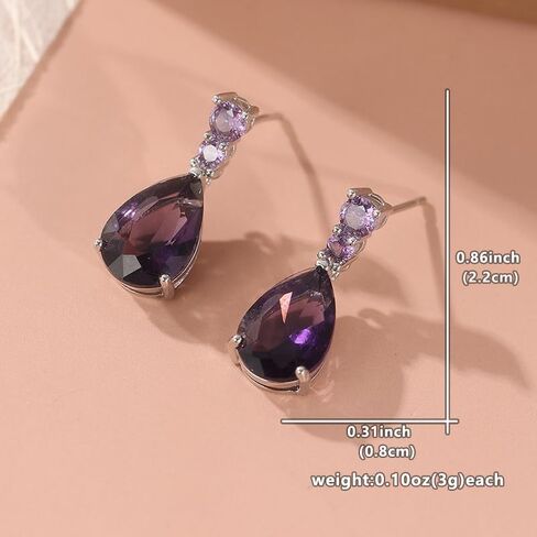 Fashionable and Elegant Synthetic Zirconia Pendant Earrings, Suitable for Women's Wedding and Banquet Jewelry, Is A Romantic Gift for Your Wife in Saudi Arabia