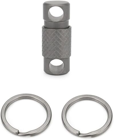 TONYFY Titanium Quick Release Keychain, 360° Swivel Key Ring Clip with Double-End Lock, Heavy Duty EDC Key Holder for Men in Saudi Arabia