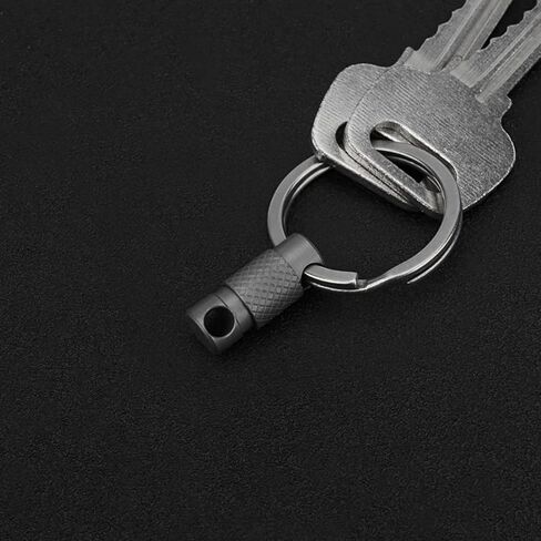 TONYFY Titanium Quick Release Keychain, 360° Swivel Key Ring Clip with Double-End Lock, Heavy Duty EDC Key Holder for Men in Saudi Arabia