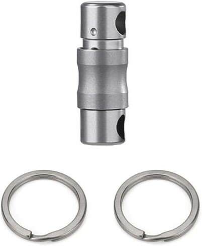 TONYFY Titanium Quick Release Keychain, 360° Swivel Key Ring Clip with Double-End Lock, Heavy Duty EDC Key Holder for Men in Saudi Arabia