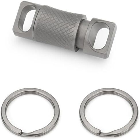 TONYFY Titanium Quick Release Keychain, 360° Swivel Key Ring Clip with Double-End Lock, Heavy Duty EDC Key Holder for Men in Saudi Arabia