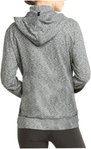 سترة بغطاء للرأس Studio Yogini للسيدات من PUMA ملابس خارجية رياضية كاجوال بتقنية الراحة - رمادي - مقاس XS in Saudi Arabia