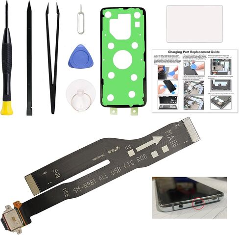 Charging Port Replacement Kit Compatible with Galaxy A33 5G, Dock Board USB-C Connector Only for Galaxy A33 5G SM-A336, with Toolkit in Kuwait