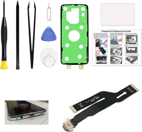 Charging Port Replacement Kit Compatible with Galaxy A33 5G, Dock Board USB-C Connector Only for Galaxy A33 5G SM-A336, with Toolkit in Kuwait