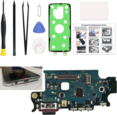 Charging Port Replacement Kit Compatible with Galaxy A33 5G, Dock Board USB-C Connector Only for Galaxy A33 5G SM-A336, with Toolkit in Kuwait