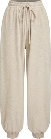 CIDER Women's Casual Sweatpants Drawstring Lounge Pants Comfortable Knit Joggers with Pockets in Saudi Arabia