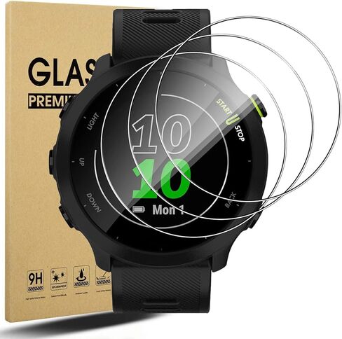 4 Pack Anti-Scratch Film for Garmin Forerunner 165 Screen Protector, 9H Hardness Tempered Glass Full Protective in Kuwait