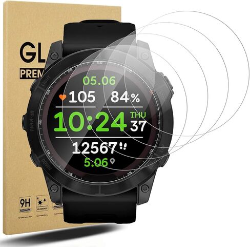 4 Pack Anti-Scratch Film for Garmin Forerunner 165 Screen Protector, 9H Hardness Tempered Glass Full Protective in Kuwait