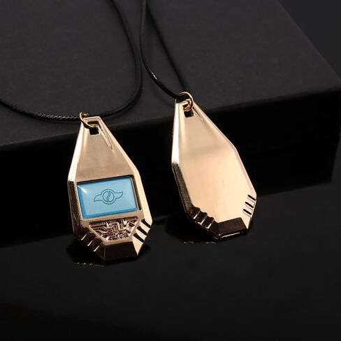 PHAMTHOMST Anime Digimon Adventure Necklace Tag & Crest Emblem Digivice Badge Pendant Necklace Digital Monster Evolution Collection Gift, As Pic, PTHOM-T03-US-TP1625 in Saudi Arabia