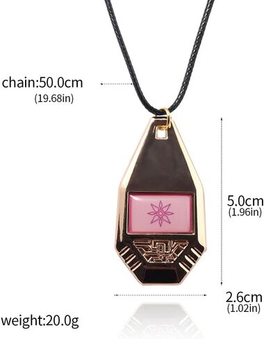PHAMTHOMST Anime Digimon Adventure Necklace Tag & Crest Emblem Digivice Badge Pendant Necklace Digital Monster Evolution Collection Gift, As Pic, PTHOM-T03-US-TP1625 in Saudi Arabia