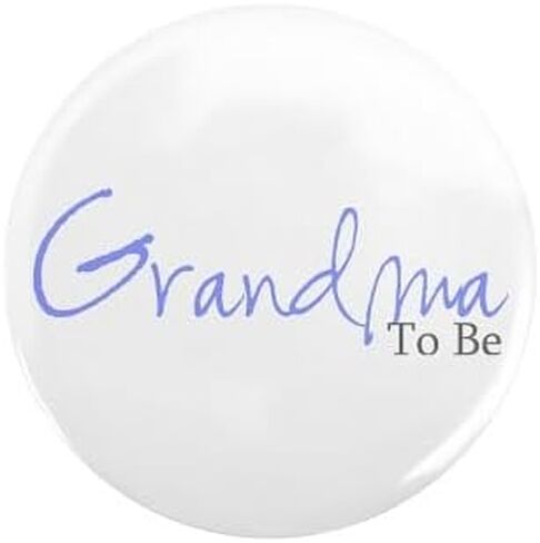 CafePress Grandma To Be (Blue Script) Button 2.25" Round Pinback Button in Saudi Arabia