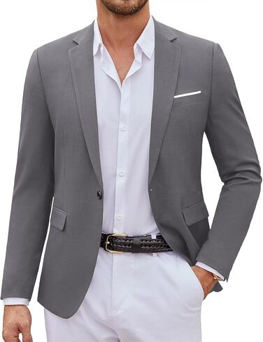 Coofandy Mens Disual Blazer Suit Suit Slim Fit Fit One Button Sport Coats Lightweight Business Sports Justiets in Kuwait