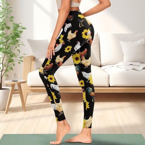 JEOCODY Leggings for Women with Pockets Casual High Waist Tummy Control Pants Soft Slimming Yoga Pants in Saudi Arabia