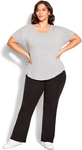 Avenue Women's Plus Size Tall Active Bootleg Pant in Saudi Arabia