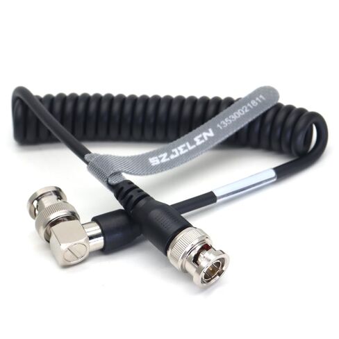 ,75-Ohm Coaxial Cable,BNC to BNC,Elbow BNC-Elbow BNC Coax Cable,HD-SDI Video Cable in Kuwait