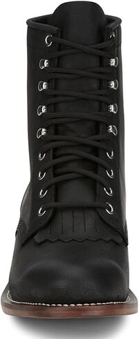 Justin Men's Drennan Lace-Up Boot Round Toe - RP503 11 EE US Black in Saudi Arabia