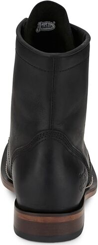 Justin Men's Drennan Lace-Up Boot Round Toe - RP503 11 EE US Black in Saudi Arabia