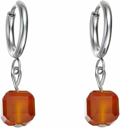 أقراط الحجر الطبيعي للنساء حجر القمر اللازورد العقيق روز كوارتز الدلماسي جاسبر النمور قطرة العين تتدلى الأقراط الشظية اليدوية الأحجار الكريمة والمجوهرات هدايا للأم صديقة in Kuwait