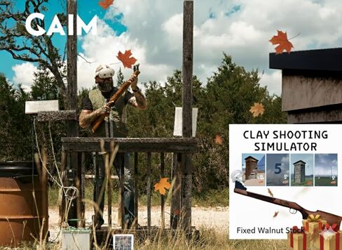 Gaim Clay Shooting Simulator Simulator | طبعة أسهم صفيحة ثابتة in Saudi Arabia