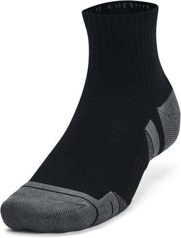 Under Armour Unisex UA Performance Tech Quarter Socks 3-Pack - Sweat Wicking Accessories MD in Kuwait