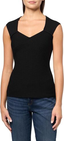 BOSS Women's Sweetheart Soft Ribbed Top in Saudi Arabia