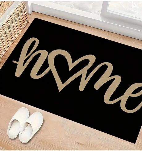 Love Heart Doormat Thin Version 1pc, Washable Floor Mat for Entry Door, Bathroom, Living Room, Laundry Room mat(19.68 * 31.49inches) in Saudi Arabia