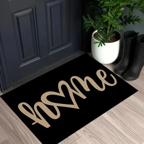 Love Heart Doormat Thin Version 1pc, Washable Floor Mat for Entry Door, Bathroom, Living Room, Laundry Room mat(19.68 * 31.49inches) in Saudi Arabia