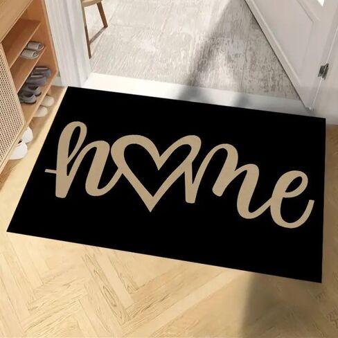 Love Heart Doormat Thin Version 1pc, Washable Floor Mat for Entry Door, Bathroom, Living Room, Laundry Room mat(19.68 * 31.49inches) in Saudi Arabia